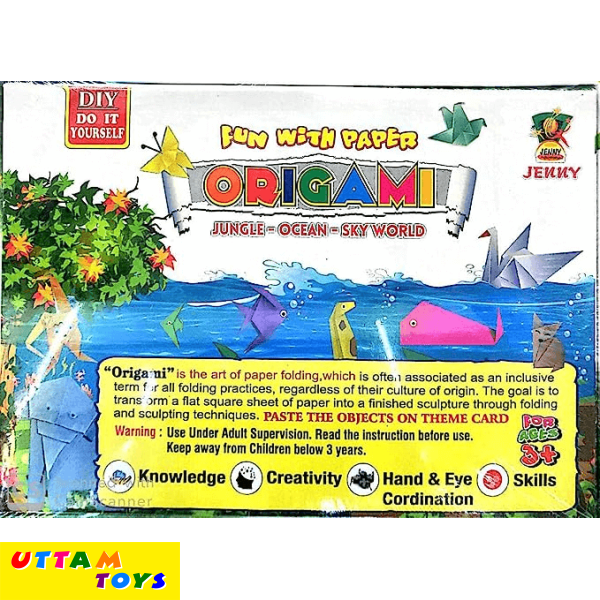 Jenny Origami (Art of Paper Folding) Fun Game for Kids in Theme of Jungle,Ocean and Sky World