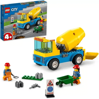 Lego Cement Mixer Truck (Multicolor)