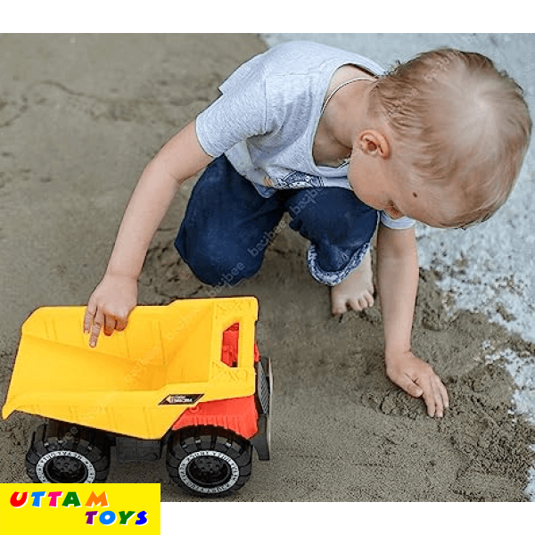 Monster Machines Friction Powered Push and Go Dumper Construction Truck Toys (Red/Yellow)