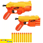 Nerf Alpha Strike Fang QS-6 and Cobra RC-6 Blasters ,10 Official Elite Darts Darts & Plastic Bullets