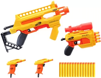 Nerf Alpha Strike Infantry Pack, Multi-Pack, best gift, Incl. 4 Blasters and 20 Darts Guns & Darts