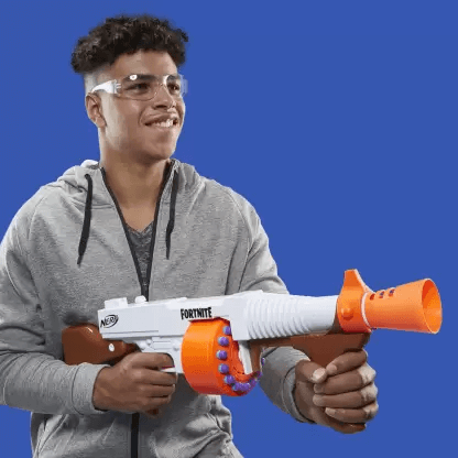 Nerf Fortnite DG Dart Blaster, 15-Dart Rotating Drum, Pump Action, 15 Darts,Inspired Fortnite Video Game Guns & Darts