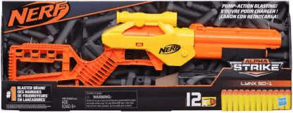 Nerf Alpha Strike Lynx SD-1 Blaster,20 Official Elite Darts ,For Kids, Teens, Adults Darts & Plastic Bullets