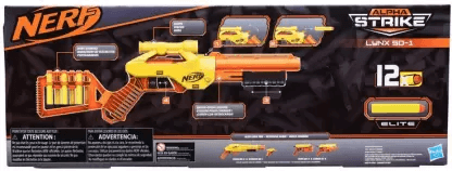 Nerf Alpha Strike Lynx SD-1 Blaster,20 Official Elite Darts ,For Kids, Teens, Adults Darts & Plastic Bullets