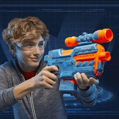 Nerf Elite 2.0 Phoenix CS-6 Motorized Blaster,6-Dart Clip,Scope,Incl. 12 Darts,for 8+ Guns & Darts