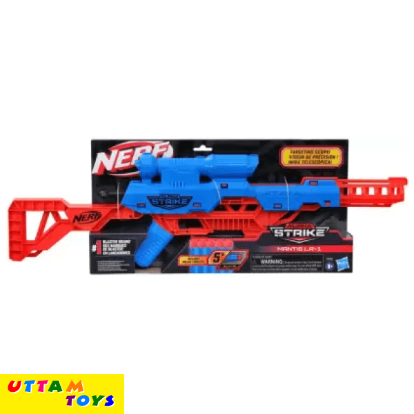 Nerf Alpha Strike Mantis LR-1 Toy Blaster with Targeting Scope, Incl. 5 Darts,for 8+ Guns & Darts