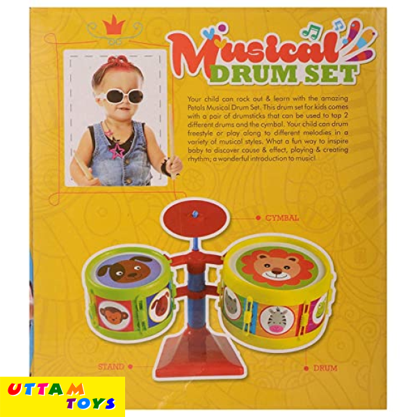 Petals Musical Drum Set Toy with Drumstick