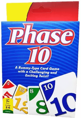 Craveon Phase 10 Card Game A Rummy type Playing card Party & Family Card Games (Multicolor)