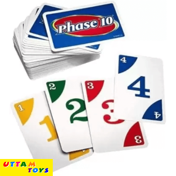 Craveon Phase 10 Card Game A Rummy type Playing card Party & Family Card Games (Multicolor)