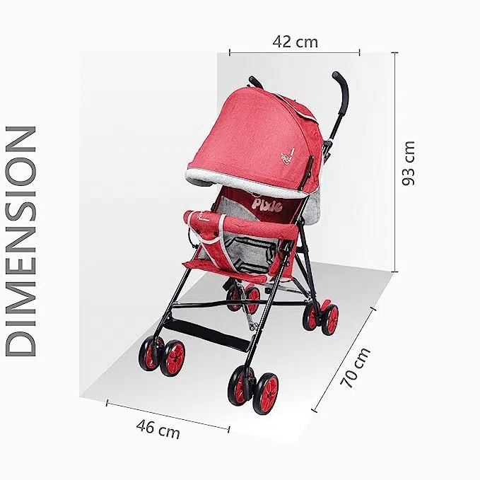 R for Rabbit Pixie Toddles Buggy and Stroller, Baby Stroller and Buggy for Baby, New Born, Kids - Buggy for Kids, Travel Friendly Portable Easy Foldable and Carry