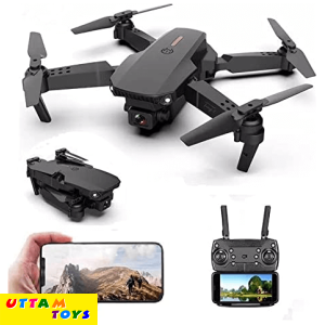 Poldable Drone DM97 Foldable Drone 360degree Eversion, 6 Channel R/C Series,6 Axis RC Quadcopter Altitude Hold, LED Light 2.4GHz , Drone with 4K Live Video , FPV Long Live 2 Battery.