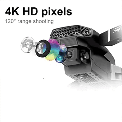 Poldable Drone DM97 Foldable Drone 360degree Eversion, 6 Channel R/C Series,6 Axis RC Quadcopter Altitude Hold, LED Light 2.4GHz , Drone with 4K Live Video , FPV Long Live 2 Battery.