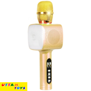 Wireless Karaoke Microphone Portable Bluetooth KTV Mic Music Player Handheld Portable Speaker Mikrofon With LED/AUX/USB/TF Card/ MP3 Audio Player