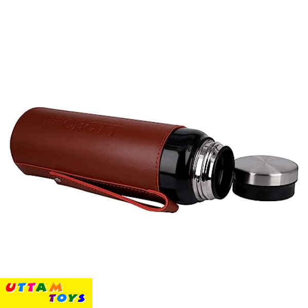 Probott Carry Vacuum Flask Color Covert Black, Hot and Cold Water Bottle with Carry Bag - Capacity 750 ml