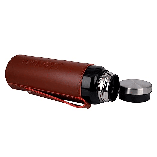 Probott Carry Vacuum Flask Color Covert Black, Hot and Cold Water Bottle with Carry Bag - Capacity 750 ml