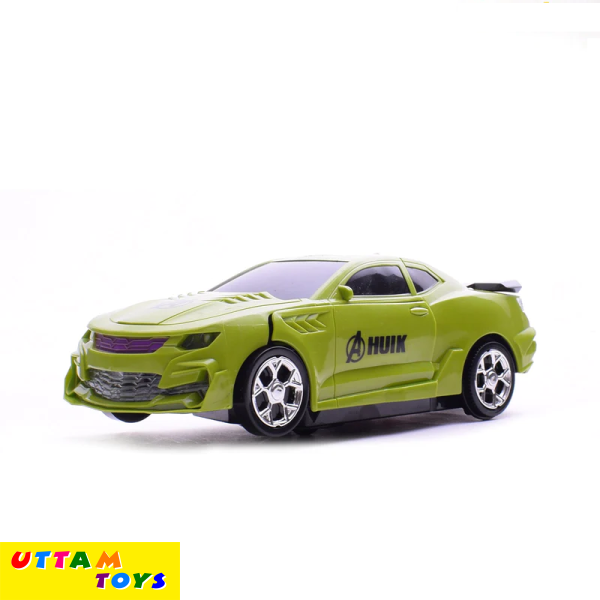 Avengers Hulk Transformer Robot Car For Kids - Green