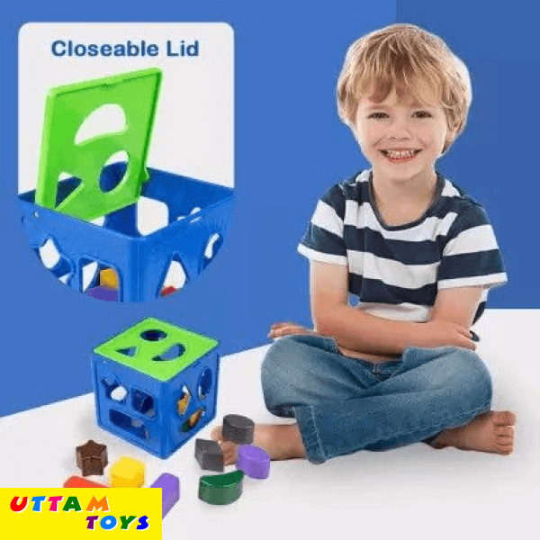 Ratna's Shape Sorter Cube Junior for Kids. A Perfect Shape sorter for Kids (Multicolor)