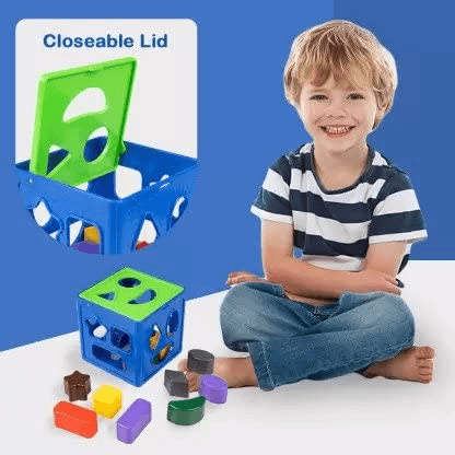 Ratna's Shape Sorter Cube Junior for Kids. A Perfect Shape sorter for Kids (Multicolor)