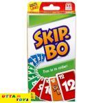 mattel Games Skip Bo Card Game (Multicolor)