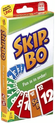 mattel Games Skip Bo Card Game (Multicolor)