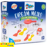 Sunny Dream Meals A perfect 2 in 1 steel & plastic kitchen set
