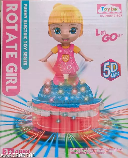 Toyboi Rotate Girl Funny Electirc Toy, 5d Light