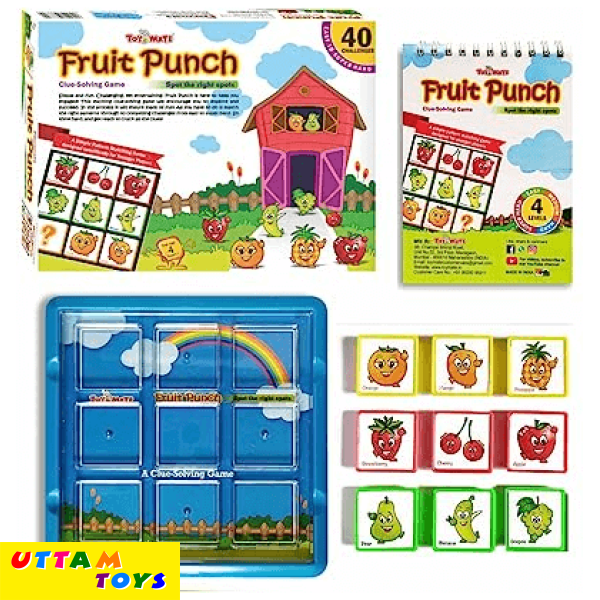 Toymate Fruit Punch- 40 Challenges- A Clue Solving Mind Teaser Fun Game