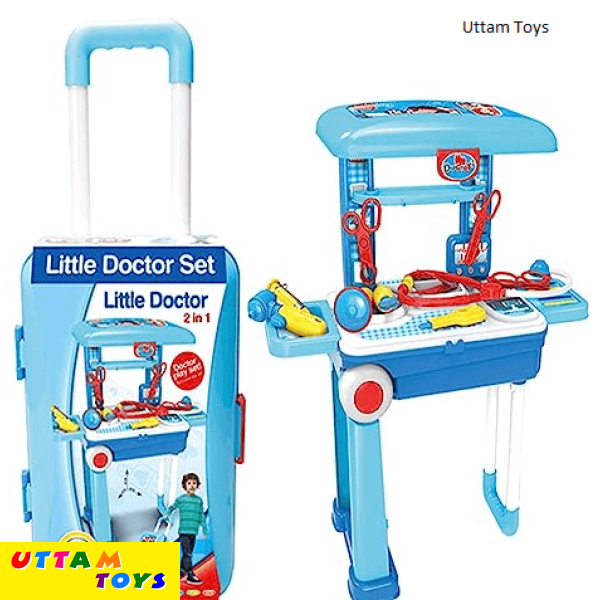 Little Doctor 2 in 1 Kids Luggage Real Action Play Set !