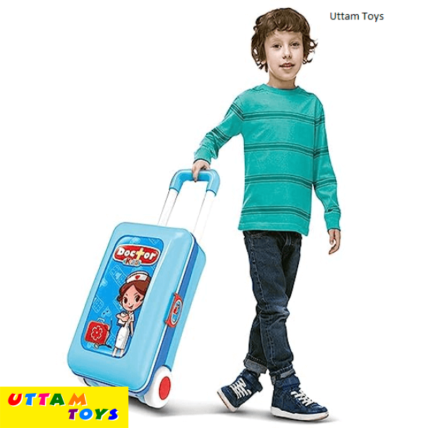 Little Doctor 2 in 1 Kids Luggage Real Action Play Set !