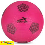 Vector X PVC Soft Kick Football for Sports, Training, Match - 20 cm (Pink)
