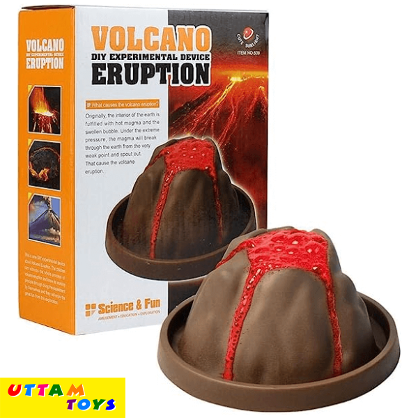 Volcano Model Kit | Photo Volcano Eruption DIY Core Project for Kids | Beaker Creatures Bubbling Volcano Hearth, Preschool Science STEM Toy