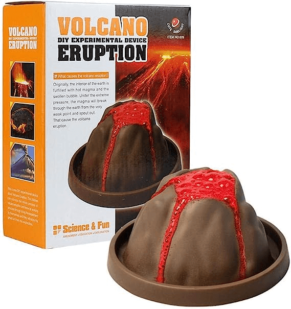 Volcano Model Kit | Photo Volcano Eruption DIY Core Project for Kids | Beaker Creatures Bubbling Volcano Hearth, Preschool Science STEM Toy