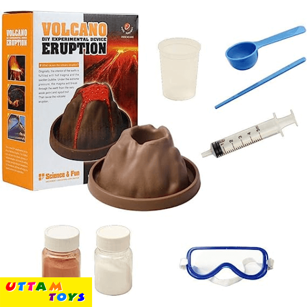 Volcano Model Kit | Photo Volcano Eruption DIY Core Project for Kids | Beaker Creatures Bubbling Volcano Hearth, Preschool Science STEM Toy