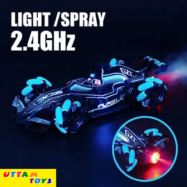 Uttam Toys Hand Sensor Stunt Toy Car Remote Control Smoke Car with LED Lights for Kids 1:10 Fog Stunt Drift Rc Car High Speed Racer Remote Control Toys 360° Rotation Fast Stunt Toy Car
