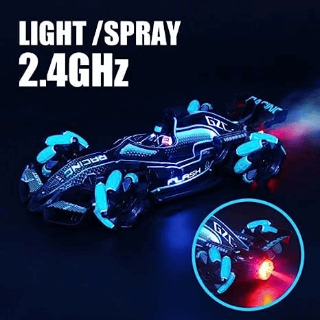 Uttam Toys Hand Sensor Stunt Toy Car Remote Control Smoke Car with LED Lights for Kids 1:10 Fog Stunt Drift Rc Car High Speed Racer Remote Control Toys 360° Rotation Fast Stunt Toy Car