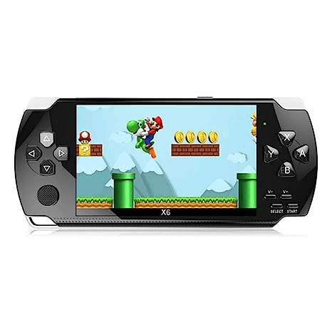 X6 Handheld 4.3-inch Game Console, Built-in More Than 10,000 Free Games, Support Photos can Play MP3 MP4 e-Books, Support TV Connection Display