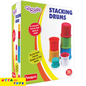 Funskool Giggles Stacking Drums Multicolour