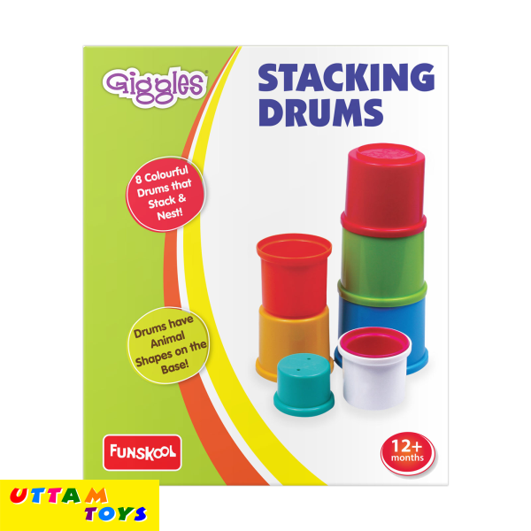 Funskool Giggles Stacking Drums Multicolour