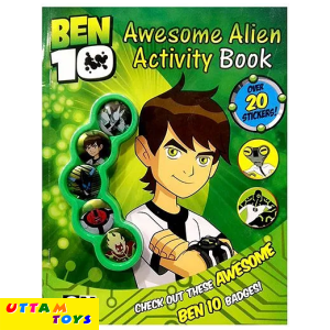 Uttam Toys Ben 10 Activity Book With Badges - English