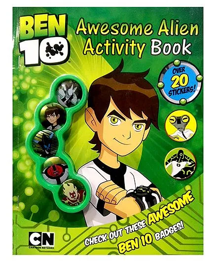 Uttam Toys Ben 10 Activity Book With Badges - English