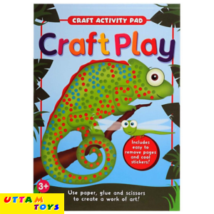 Uttam Toys CraftPlay Activity Books with Stickers, Colorful Bright Daiso