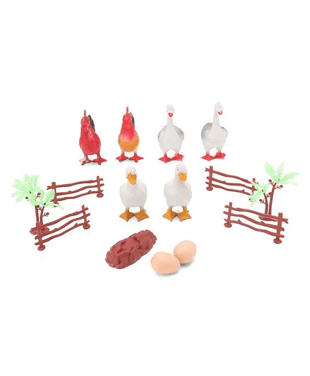 Farm Bird Life Set Pack of 6 - Multicolour