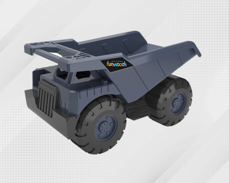 Funwoods Friction Dumper Truck Toy for Kids - Multicolors
