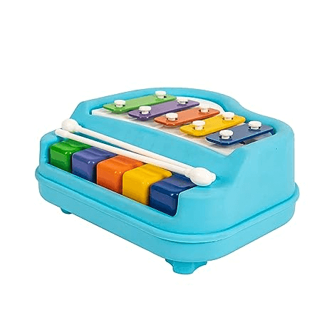 Kirat 2 in 1 Small Piano Xylophone Musical Toy - Multicolors