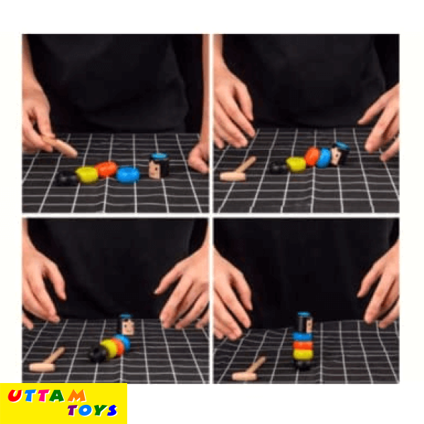 Uttam Toys Wooden Magic Toy Little Wooden Man