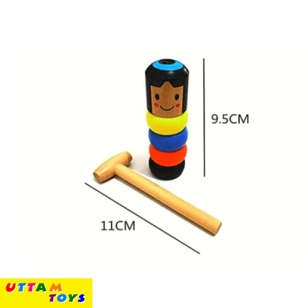 Uttam Toys Wooden Magic Toy Little Wooden Man