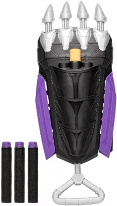 Hasbro Marvel Mech Strike Mechasaurs Black Panther Claw Nerf Blaster with 3 Darts - Ages 5+