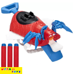 Hasbro Marvel Mech Strike Mechasaurs Spider-Man Arachno Nerf Blaster with 3 Darts - Ages 5+