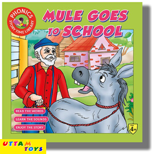 Uttam Toys Story Time Library Phonics Mule Goes To School : Book Paperback