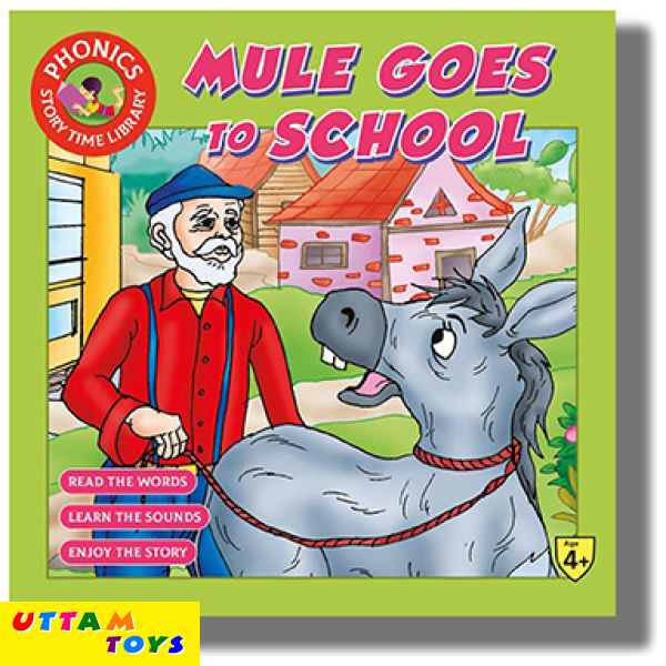 Uttam Toys Story Time Library Phonics Mule Goes To School : Book Paperback